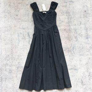 NWT Abercrombie & Fitch Cap Sleeve Corset Midi Dress